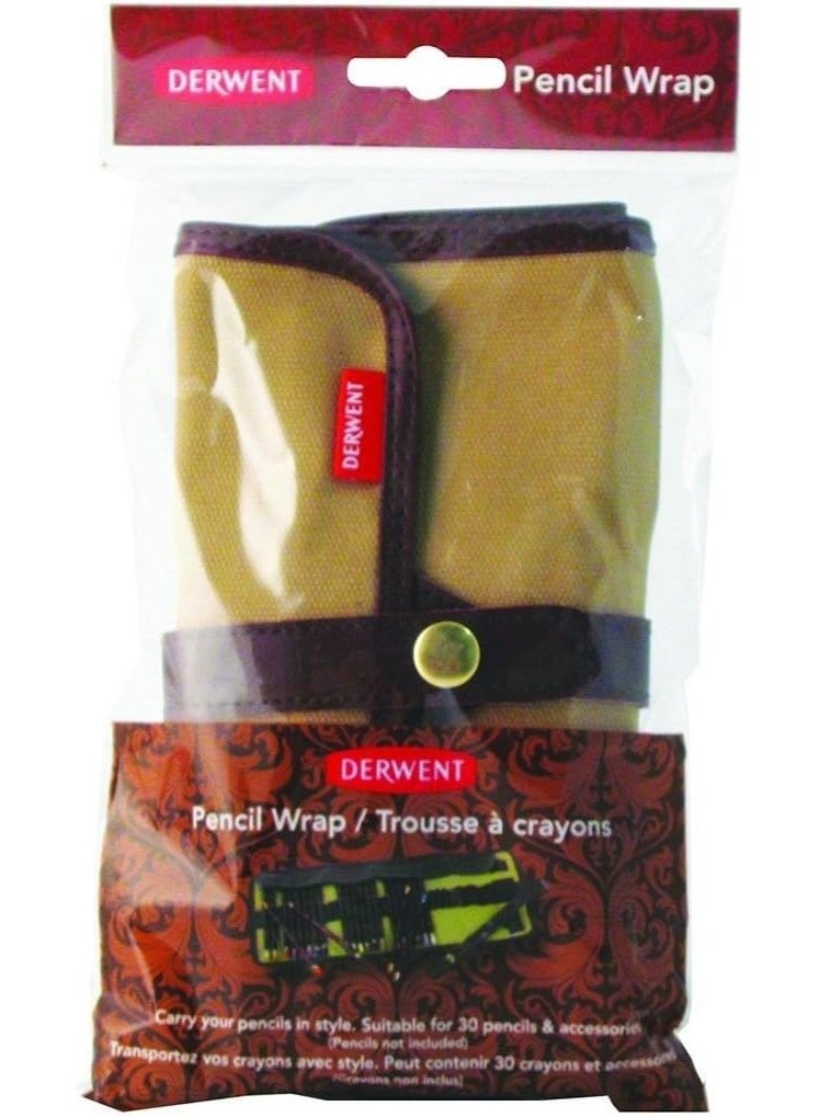 ديروينت مقلمة أقلام رصاص من ديروينت 700434، حامل أقلام من القماش، تحمل ما يصل إلى 30 قلم رصاص ولوازم (2300671)، بني - Image 4