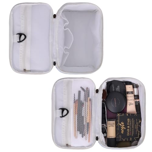 KUKLAR Polyester Waterproof Multifunctional Small Cosmetic Bag for Women, Makeup Bag for Travel, Cosmetic Bag Pouch,Makeup Organizer Perfectly Fit in Any Suitcase Or Big Bag (Sky Blue) - Image 4