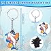 MTLEE 24 Pcs Shark Keychains Bulk Cute Shark Key Ring for Backpacks Under The Sea Party Favors Summer Ocean Sea Birthday Party Supplies Decorations Kids School Prizes Rewards Set Gifts 8 Style - Image 2