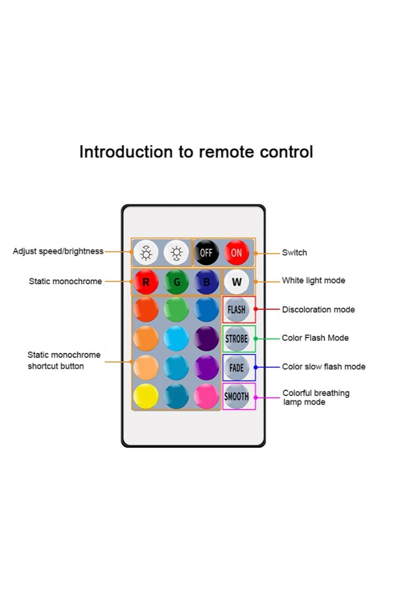 Colored Bulb with Remote Control, Multi-color LED Bulb, Colored LED Lamp, a lighting bulb containing 16 colors and 4 lighting effects to meet daily lighting requirements, a bulb that includes white color, a dimmable lamp, RGB lamp, a high-efficiency 10-watt bulb with 6000 Kelvin, an environmentally friendly and energy-saving LED bulb with stable performance. - Image 4