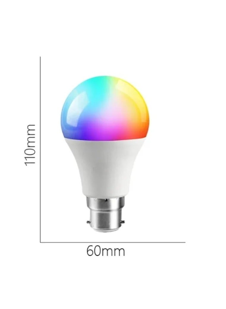 Colored Bulb with Remote Control, Multi-color LED Bulb, Colored LED Lamp, a lighting bulb containing 16 colors and 4 lighting effects to meet daily lighting requirements, a bulb that includes white color, a dimmable lamp, RGB lamp, a high-efficiency 10-watt bulb with 6000 Kelvin, an environmentally friendly and energy-saving LED bulb with stable performance. - Image 3