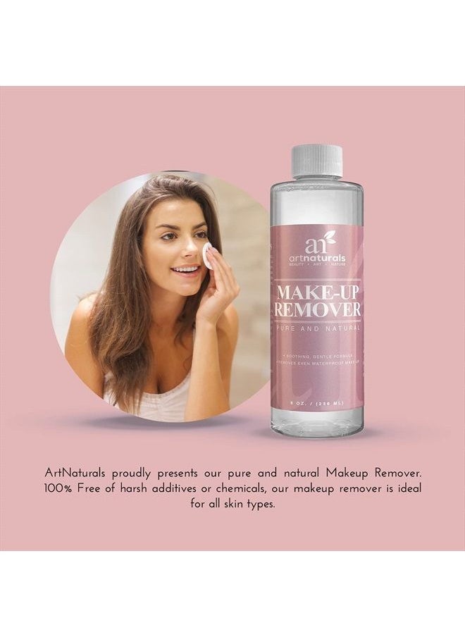 artnaturals - artnaturals Natural Oil-Free Makeup Remover - Cleansing Cosmetics – for Face - 8.0 oz - Image 1