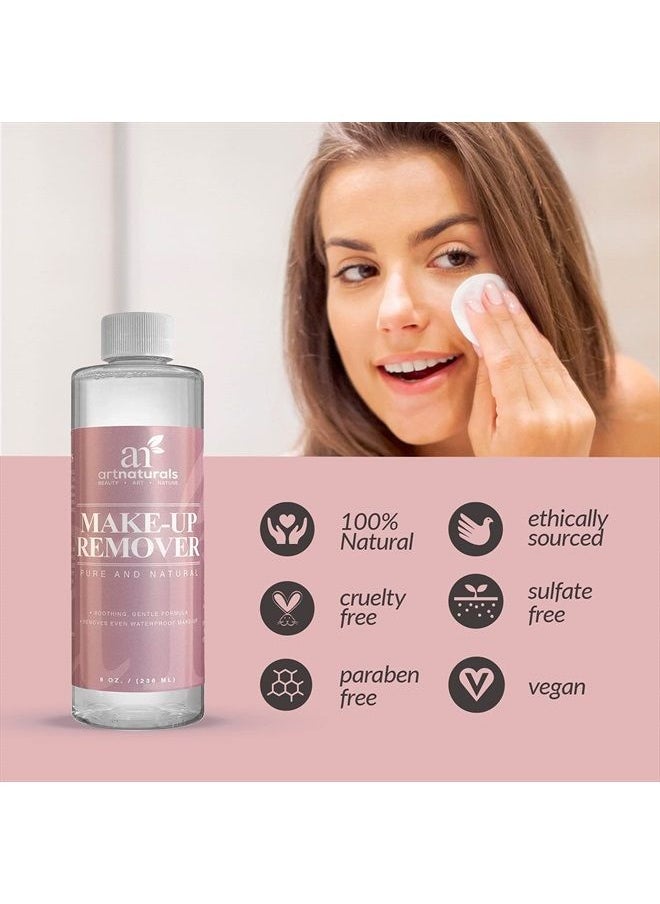 artnaturals - artnaturals Natural Oil-Free Makeup Remover - Cleansing Cosmetics – for Face - 8.0 oz - Image 1