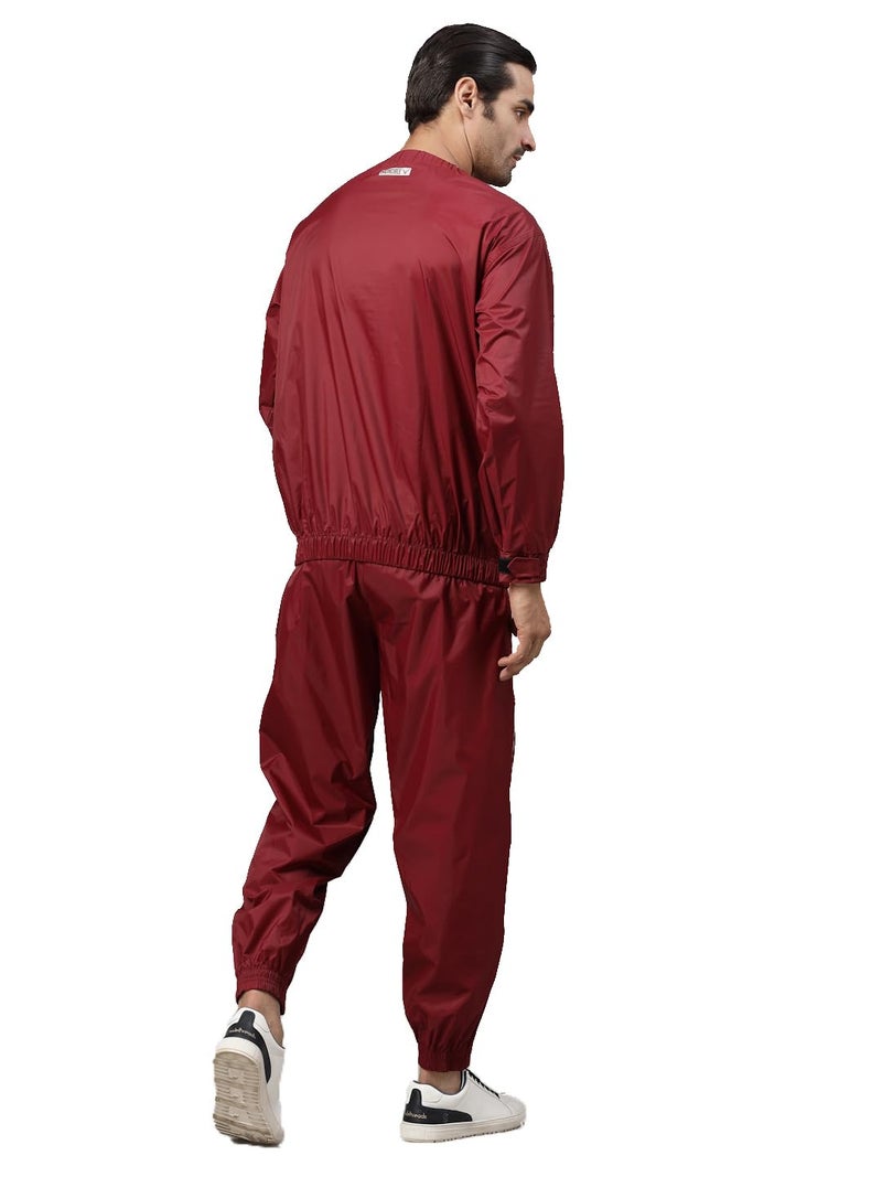 Invincible Men's Sauna Suit (Red Intermediate Level, XL) - Image 2