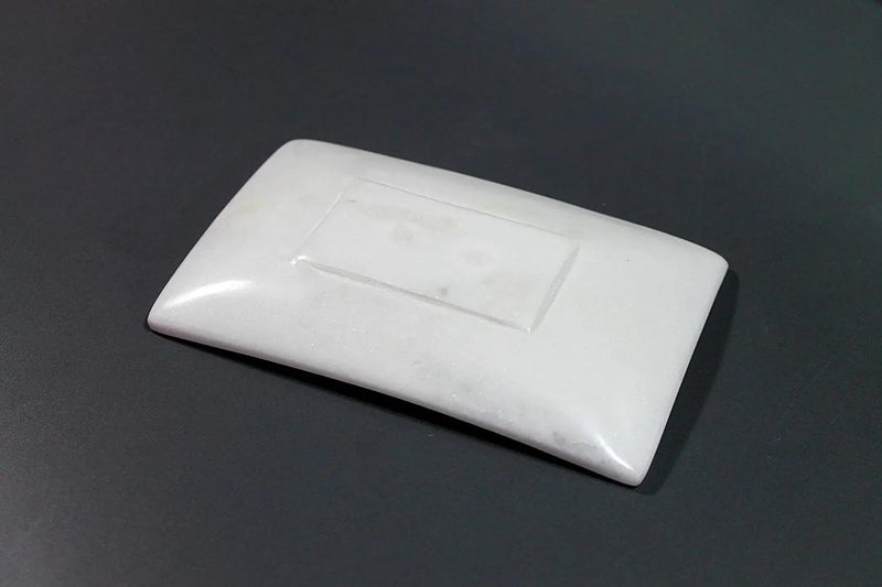 MBSC Natural Marble Stoneware Soap Dish Bathing Accessories Holder for Bathroom, Kitchen, Bathtub, Wash basins - Image 5