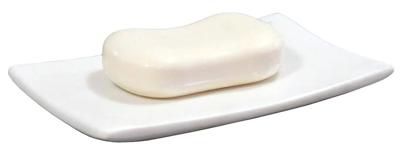 MBSC Natural Marble Stoneware Soap Dish Bathing Accessories Holder for Bathroom, Kitchen, Bathtub, Wash basins - Image 1