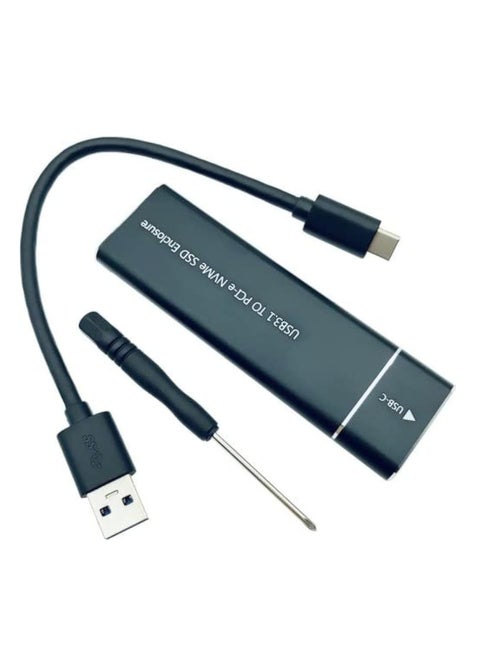 RACK TYPE C NVME NGFF PCIe SSD Enclosure NVME M-Key to Type C Solid State Drive Adapter Case For NVMe 10Gbps USB 3.1 Gen2