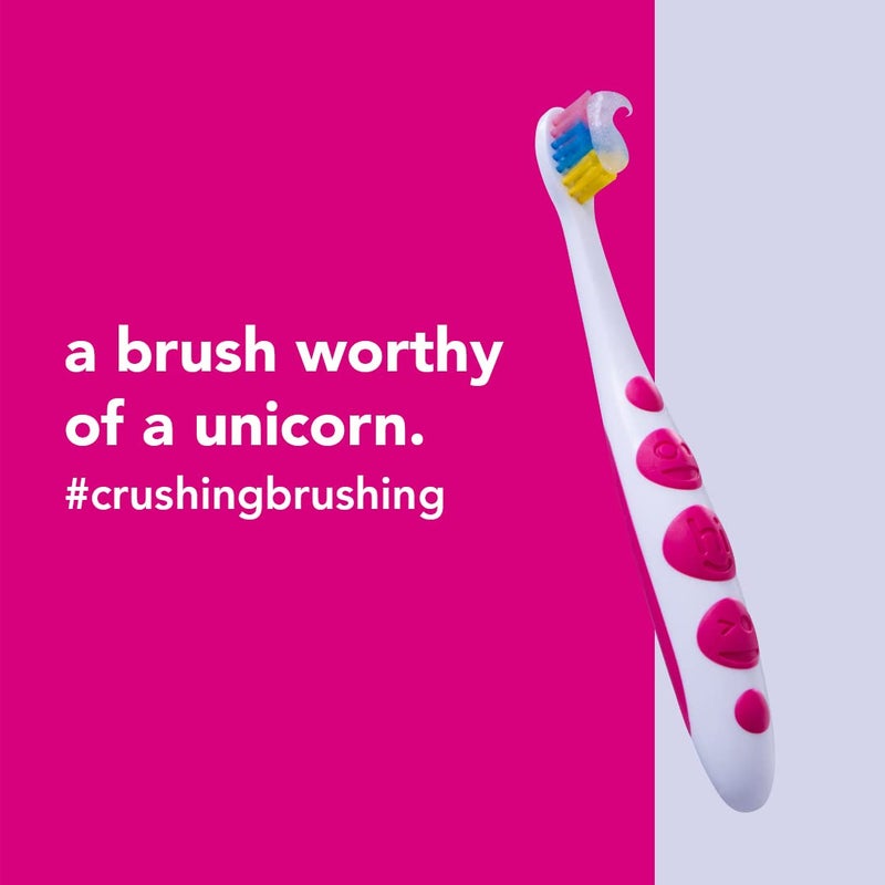 hello Unicorn Baby and Toddler Soft Toothbrush for All Ages, BPA Free, Easy to Grip Handle, 6 Count - Image 3