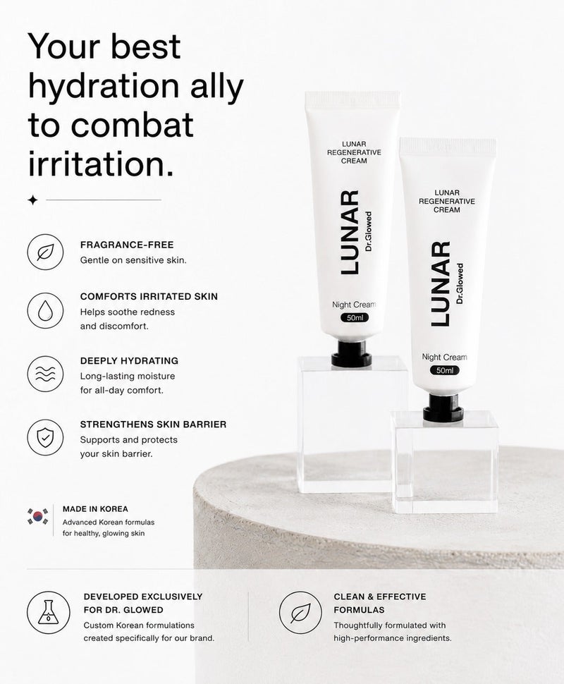 Dr. Glowed LUNAR Regenerative Cream 50ml – PDRN (Salmon DNA), Centella Exosomes, Ceramides | Barrier Repair & Hydrating Face Cream - Image 3