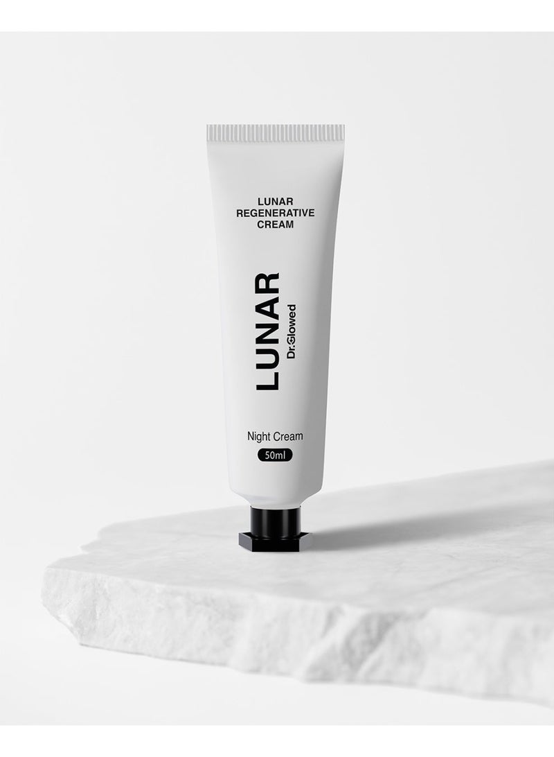 Dr. Glowed LUNAR Regenerative Cream 50ml – PDRN (Salmon DNA), Centella Exosomes, Ceramides | Barrier Repair & Hydrating Face Cream - Image 1