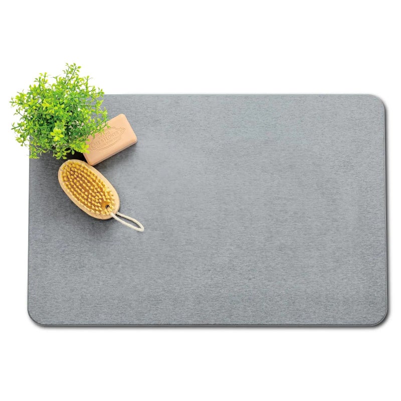 Bluejw Eco-Friendly Large Diatomaceous Earth Bath Mat - Super Absorbent, Quick Drying, Non-Slip Diatomite Stone Bath Mats for Bathroom - Image 2