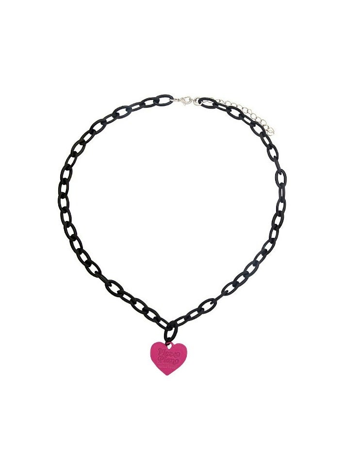 Goolsky Trendy Heart Pendant Necklace for Women – Street Style Y2K Choker Chain, Statement Hip-Hop Jewelry, Short Sweater Chain  - Image 1