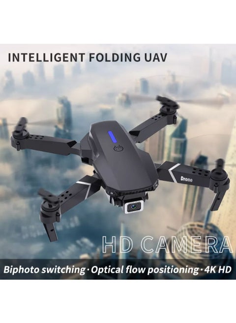 E88 Drone With Camera For Adults, Drone For Children, Drone For Beginners With Altitude Hold, WiFi FPV Quadcopter With 4K Wide Angle Camera Live Video Mobile APP Control