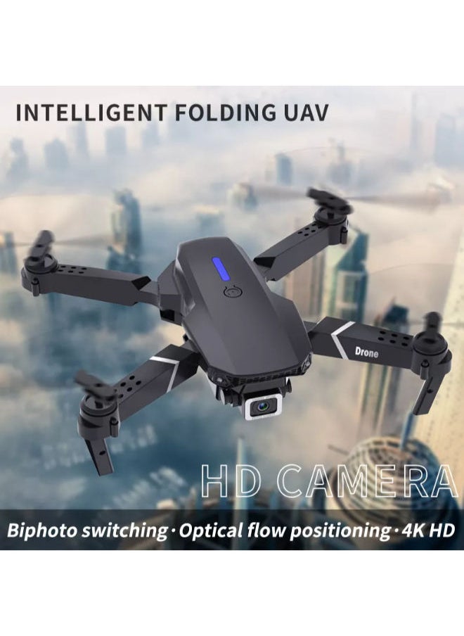 E88 Drone With Camera For Adults, Drone For Children, Drone For Beginners With Altitude Hold, WiFi FPV Quadcopter With 4K Wide Angle Camera Live Video Mobile APP Control