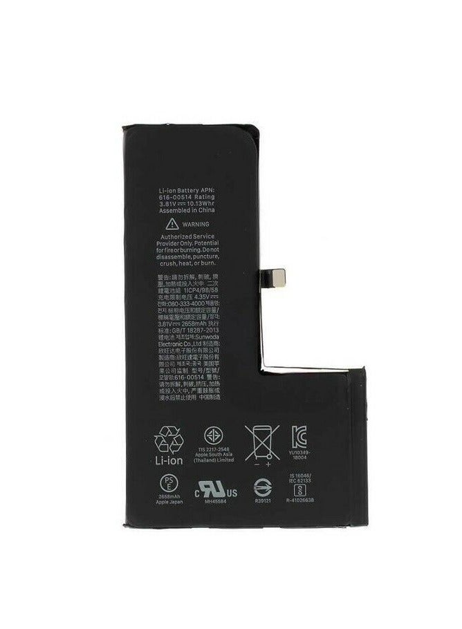 TECH Replacement Battery For Apple iPhone X  2716 mAh Black - Image 2