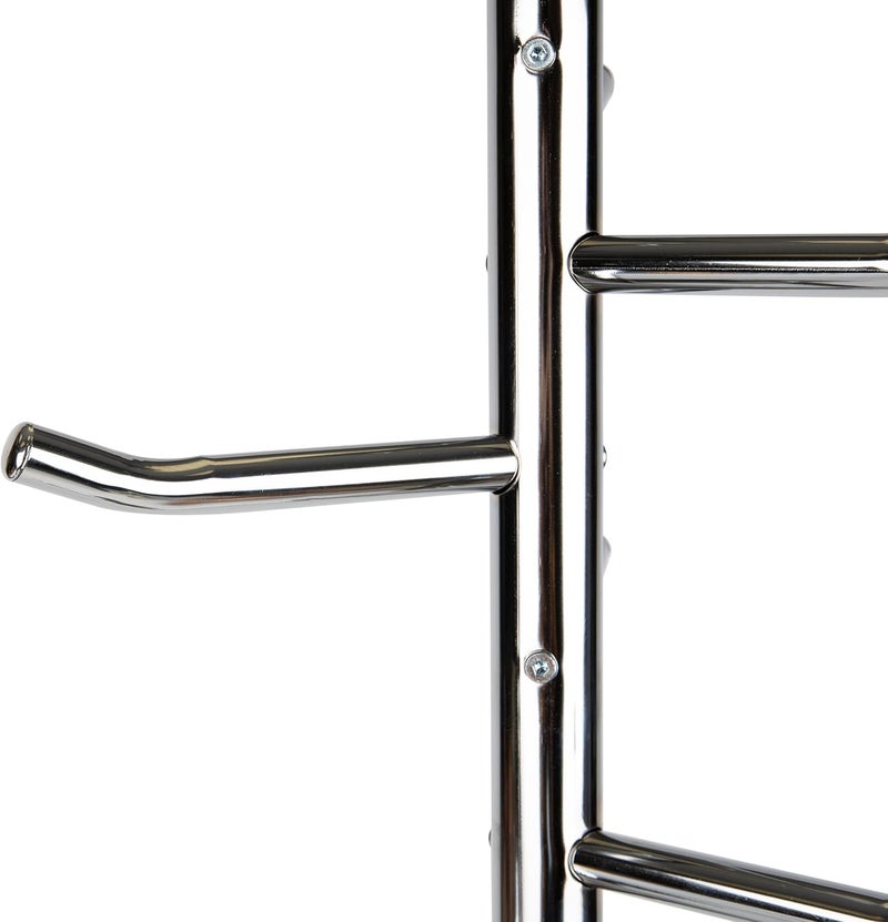 Mind Reader Coat Rack, Hall Tree, Freestanding, Coat Tree, Hat, Jacket, Purse, Metal, 11.75" L x 11.75" W x 67.25" H, Silver - Image 3