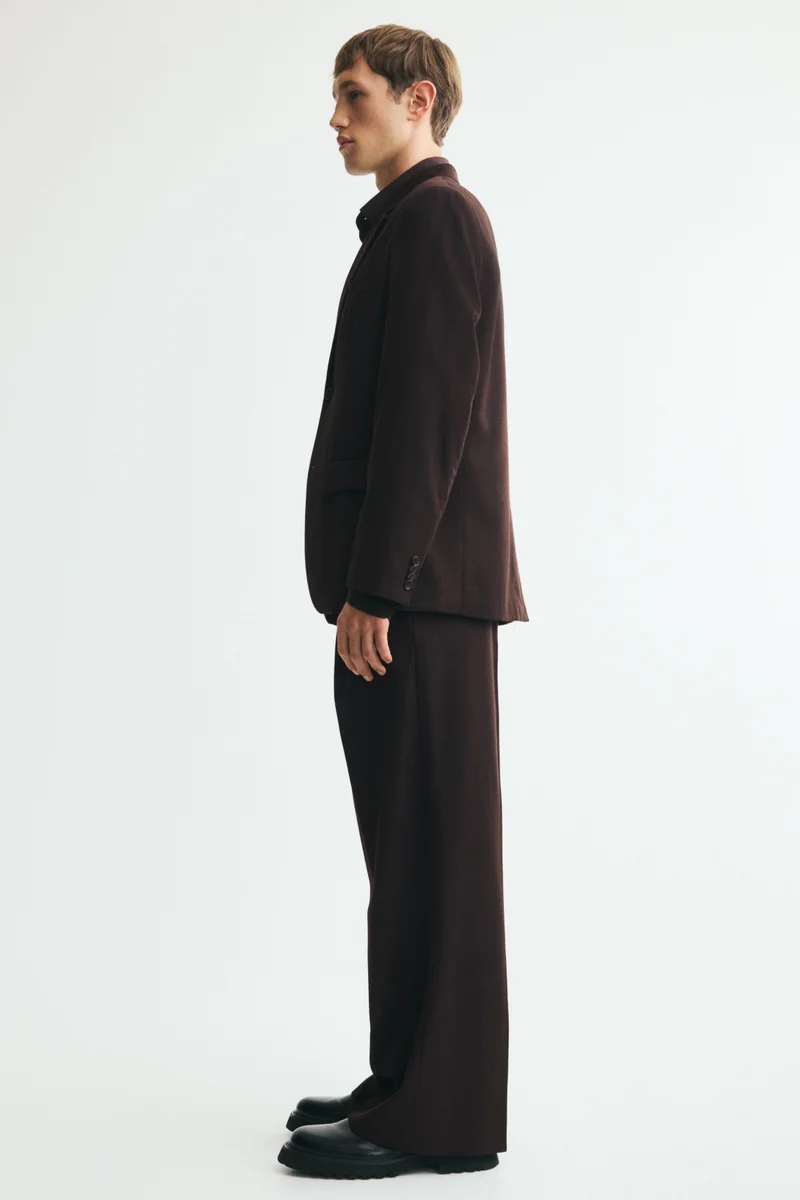 H&M  Loose Fit Wool-blend suit trousers for Men | Best Price UAE
