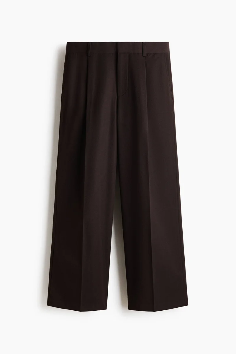 H&M  Loose Fit Wool-blend suit trousers for Men | Best Price UAE