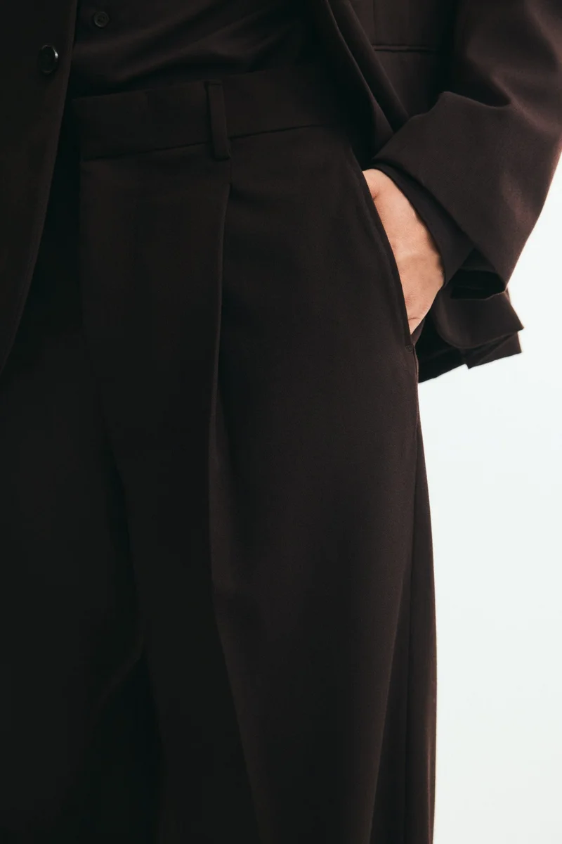 H&M  Loose Fit Wool-blend suit trousers for Men | Best Price UAE