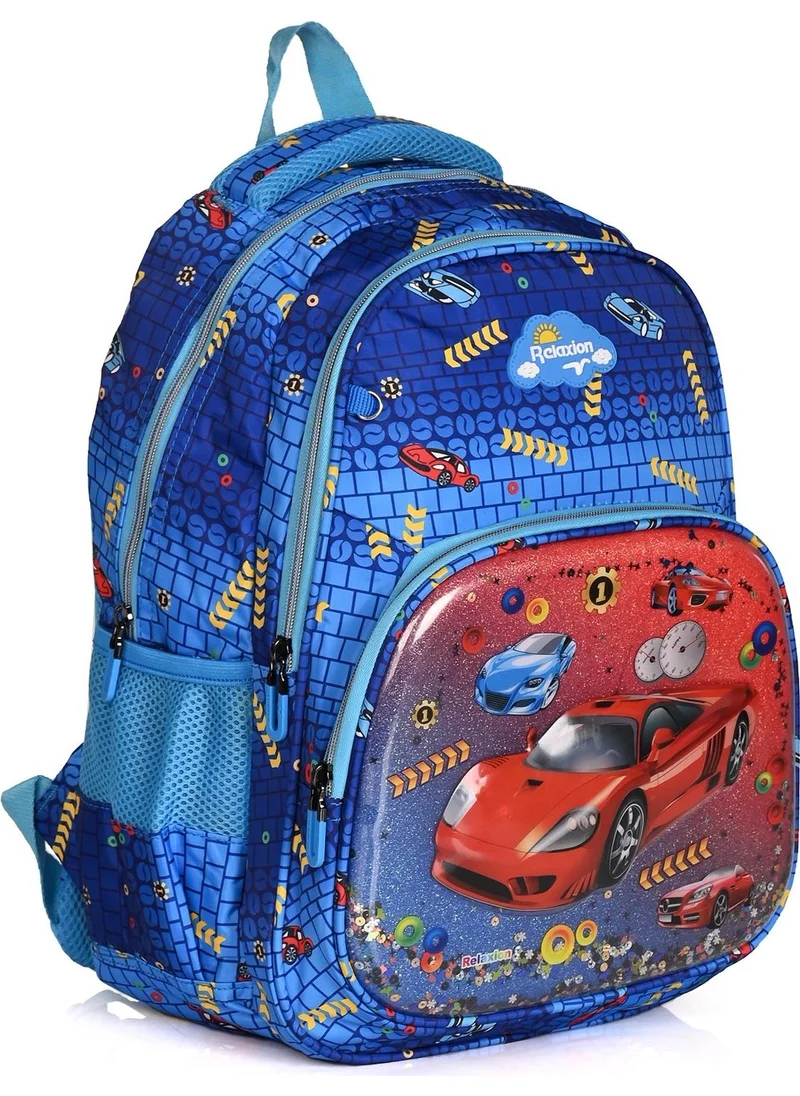 ريلاكسن Wander Embossed Car School Backpack Set of 3
