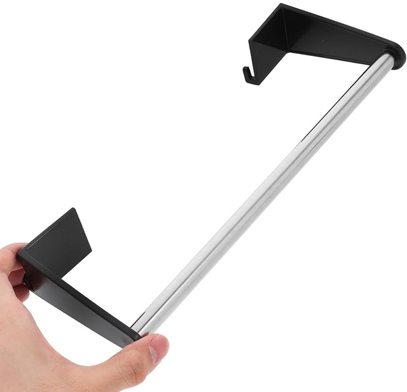 حامل مناشف ورقية للحائط من الفولاذ المقاوم للصدأ رف لوحة مثقبة سهل التركيب للمطبخ - Image 3