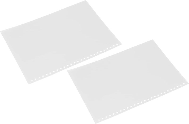 White B5 26 Hole Loose Leaf Paper Cover 50pcs PP Plastic Sheet Protector For Documents - Image 1