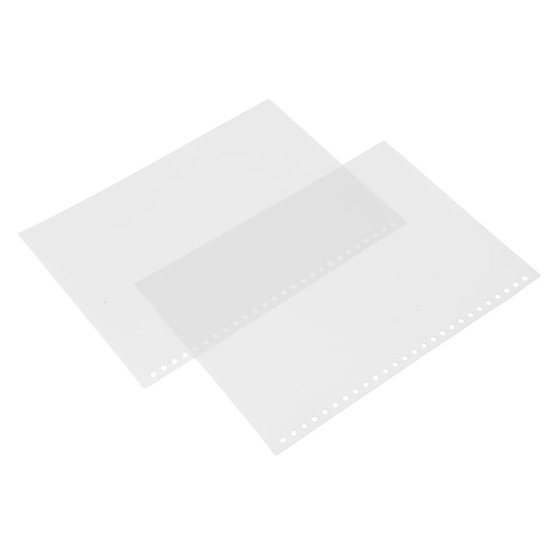 White B5 26 Hole Loose Leaf Paper Cover 50pcs PP Plastic Sheet Protector For Documents - Image 4