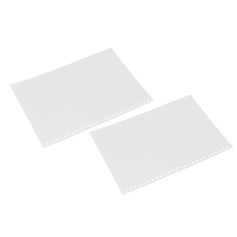 White B5 26 Hole Loose Leaf Paper Cover 50pcs PP Plastic Sheet Protector For Documents - Image 2