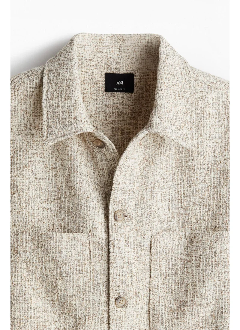 اتش اند ام Regular Fit Tweed shirt