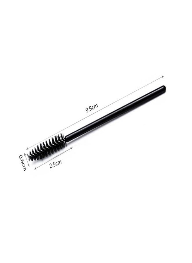 Globelle Mascara Eyelash Wands Brush for Eyelash Extension Eyebrow and Makeup Colour/Makeup Brush Eyebrow Eyelash Wand for Extension Makeup Brush Tool, Black- Pack of 50pcs - Image 5