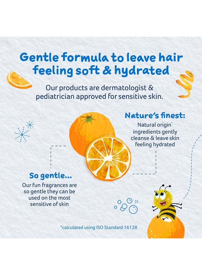 تشايلدز فارم Childs Farm، غسول الشعر والجسم للأطفال للبشرة الجافة والحساسة، بنكهة البرتقال الحلو العضوي، ينظف بلطف، نباتي، خالٍ من القسوة، 8.4 أونصة سائلة - Image 5