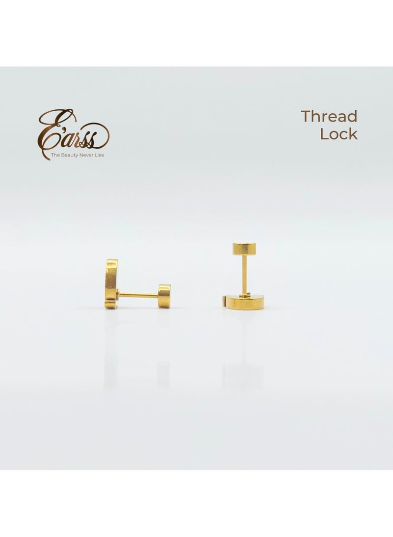 Earss Strawberry Stud Earrings For Kids, Gold Plated - Image 4