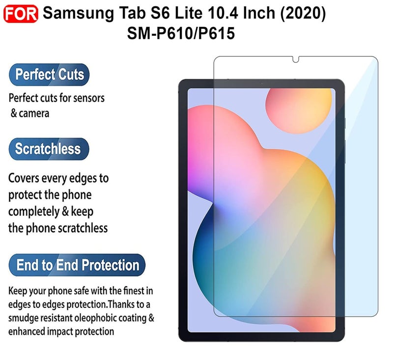 Cedo زجاج مقسى لجهاز سامسونج تاب S6 لايت (10.4 بوصة) SM-P610/P615 (2020) | واقي شاشة زجاج مقسى شفاف لجهاز سامسونج جالاكسي تاب S6 لايت (10.4 بوصة) SM-P610/P615 (2020) - Image 3