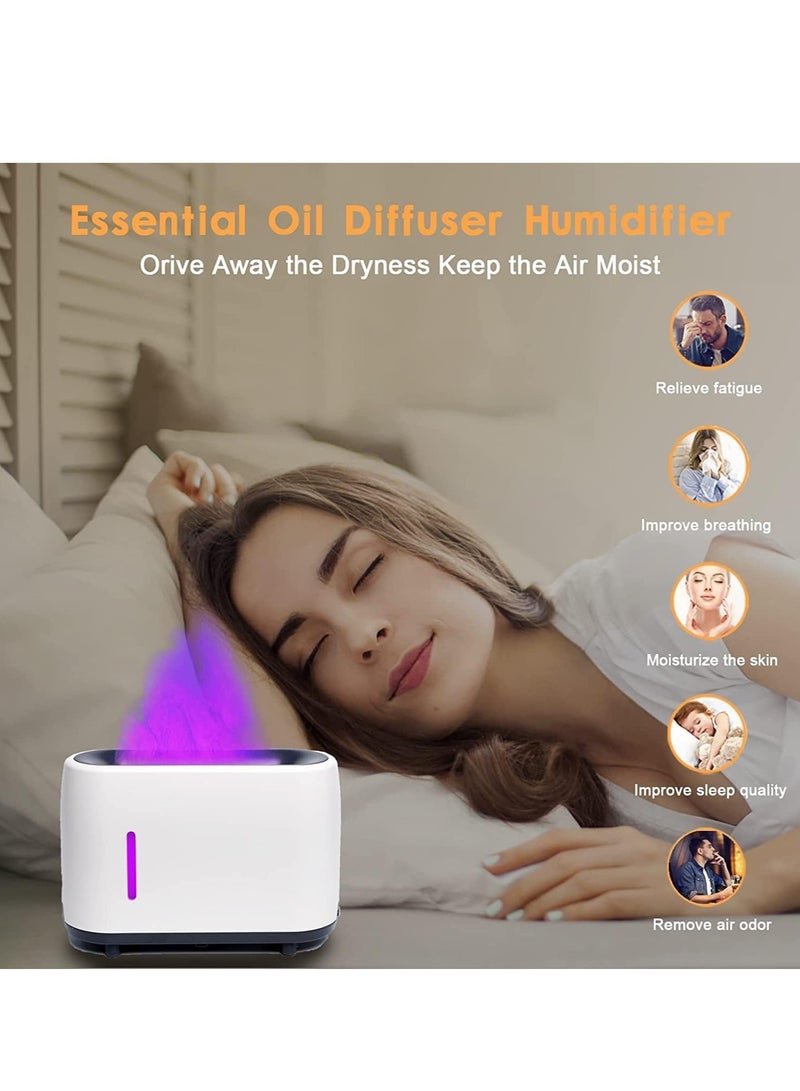 ELTRAZONE Flame Diffuser Humidifier 7 Flame Colors,Essential Oil Aroma Therapy Diffuser with Waterless Auto-Off Protection,Fire Air Diffuser for Home,Office,Bedroom - Image 3