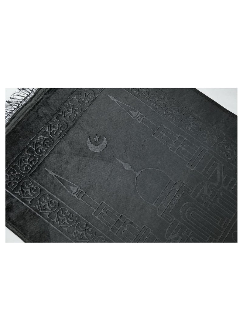 HOME DWELL Prayer Mat 80 x 120 cm with Tasbeeh - Large Islamic Prayer Rug with Tasbeeh for Men & Women | Ideal for Comfortable Prayers - Image 3