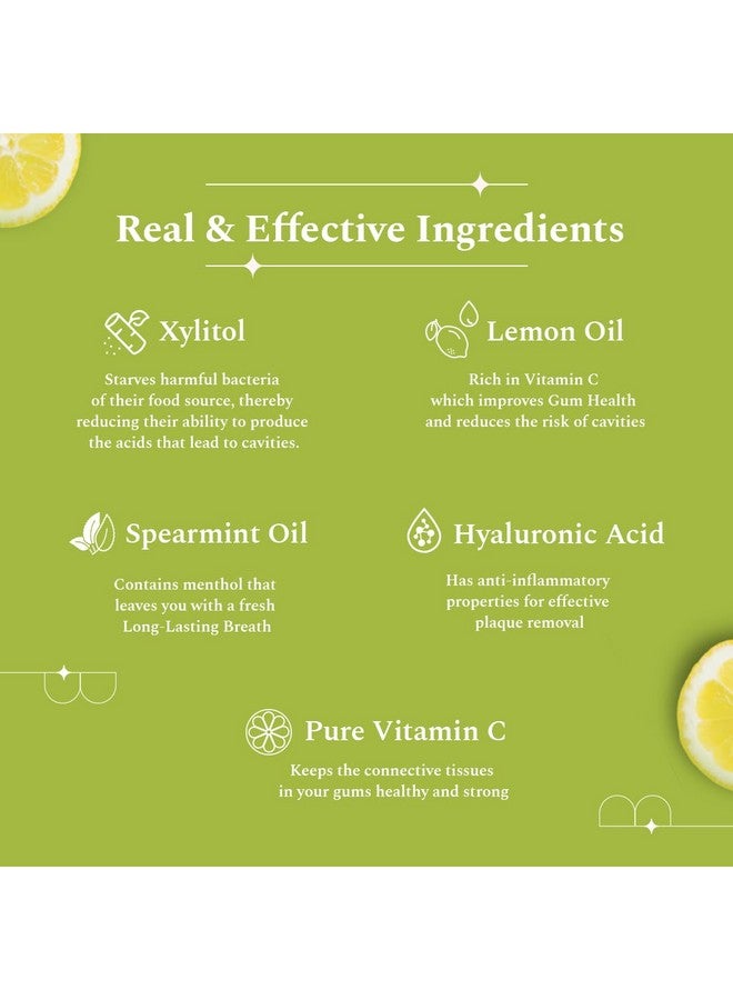 بيرفورا غسول الفم بيرفورا بالليمون والنعناع - 300 مل | سائل غسول للفم خالٍ من الكحول مع البروبيوتيك وحمض الهيالورونيك وفيتامين سي | ينعش النفس ويزيل الجراثيم | بدون نكهة صناعية | غسول للفم للعناية بالفم - Image 5