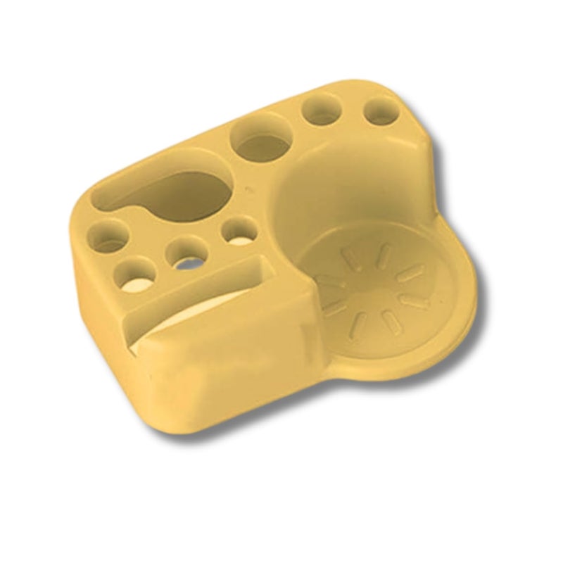 CYROX Self Adhesive Wall Mounted Toothbrush Storage Holder for Bathroom Toothbrush, Tongue Cleaner, Toothpaste, No Drill Need Toothbrush Rack (1Pcs) - Image 3