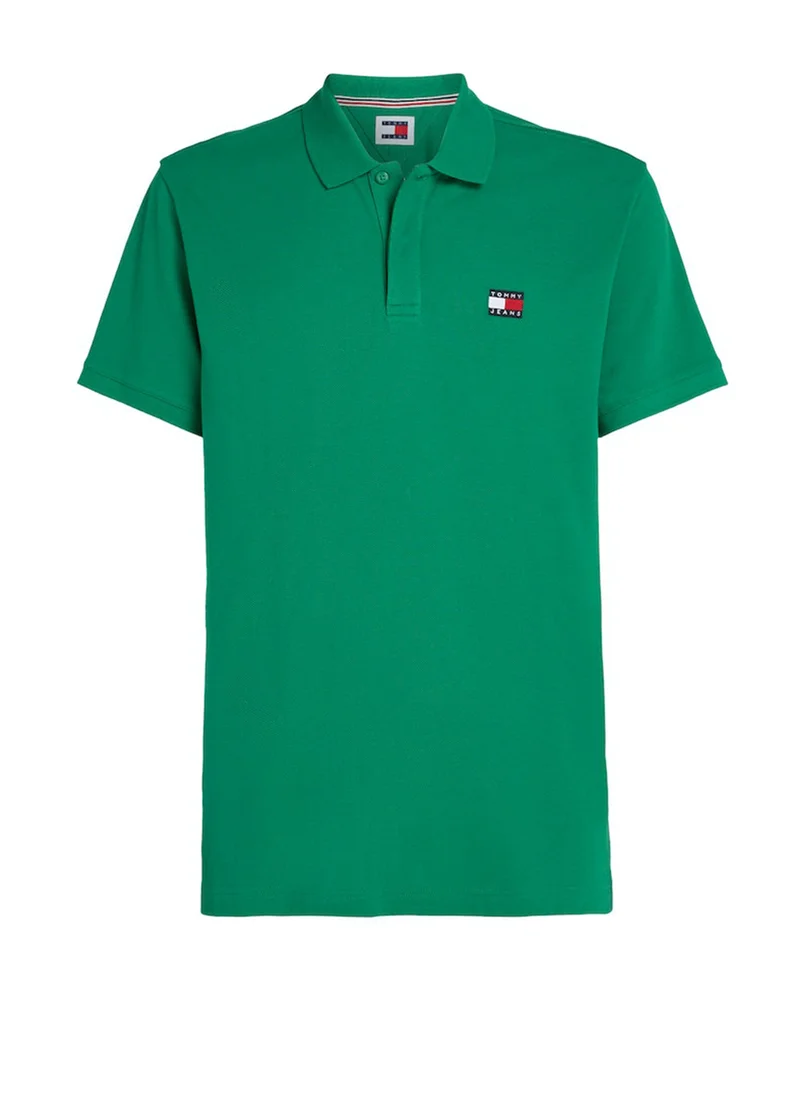 TOMMY JEANS Logo Badge Regular Fit Polo