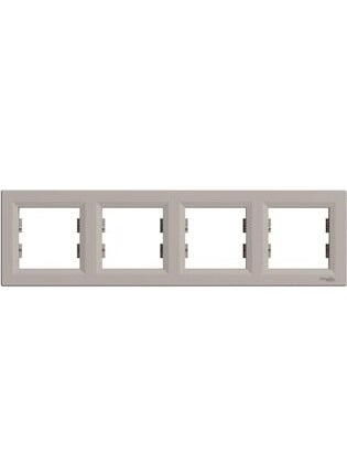 Schneider Electric - Schneider EPH5800469, Asfora Plus Bronze Quad Frame Horizontal - Image 1