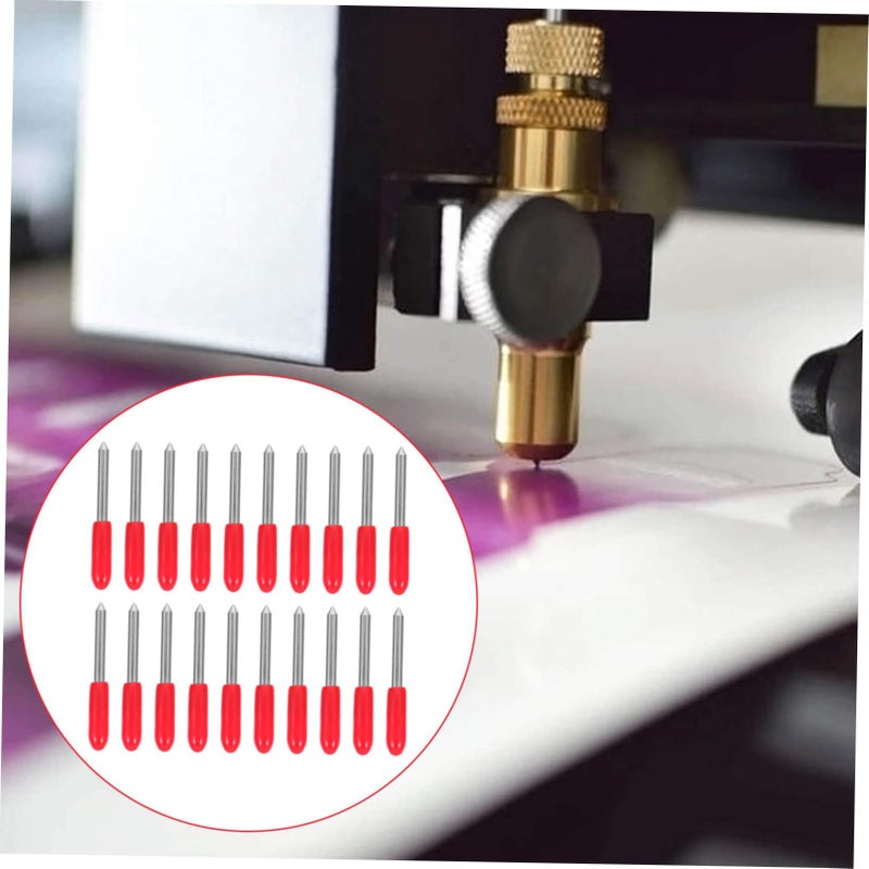 Yellow Cutter Blades 20Pcs High Precision for Engraving Lettering Reflective Film Adhesive Tape - Image 3