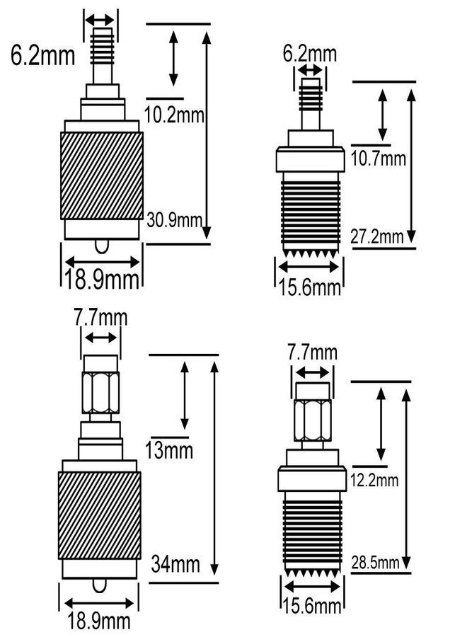 onelinkmore SMA-UHF RF Connectors Kit SMA to UHF PL259 SO239 4 Type Set SMA Jack/Plug to UHF Nickel Gold Plated Test Converter Pack of 4 - Image 4