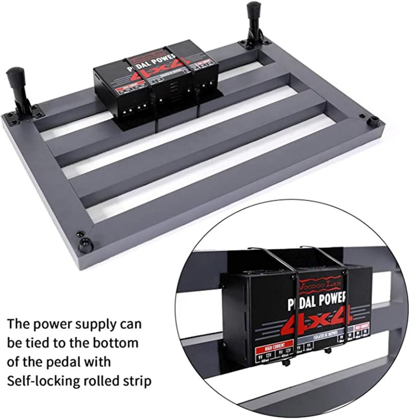 GHOSTFIRE Ghost Fire Guitar Pedal Board with Carry Bag - Lightweight Aluminum Alloy, 19.8''x11.5'' - Image 3