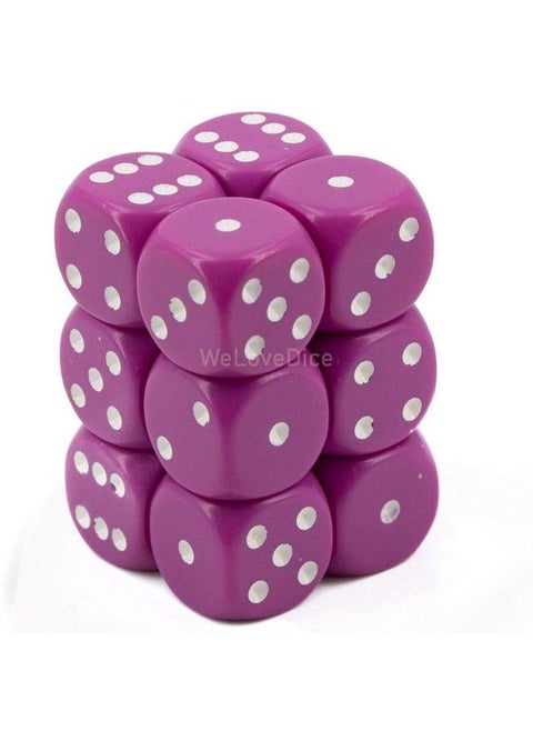 Dnd Dice Set D&D Dice16Mm Opaque Light Purple And White Plastic Polyhedral Dice Setdungeons And Dragons Dice Includes 12 Dice D6 Various (Chx25627)