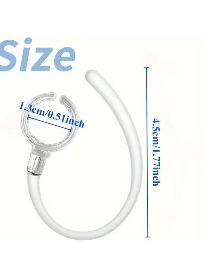 Transparent 2pcs 360 Rotating Ear Hooks Secure Fit Comfortable Durable Plastic for Active Lifestyles - Image 2