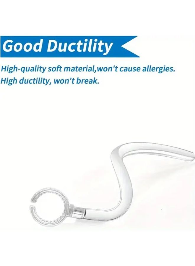 Transparent 2pcs 360 Rotating Ear Hooks Secure Fit Comfortable Durable Plastic for Active Lifestyles - Image 4