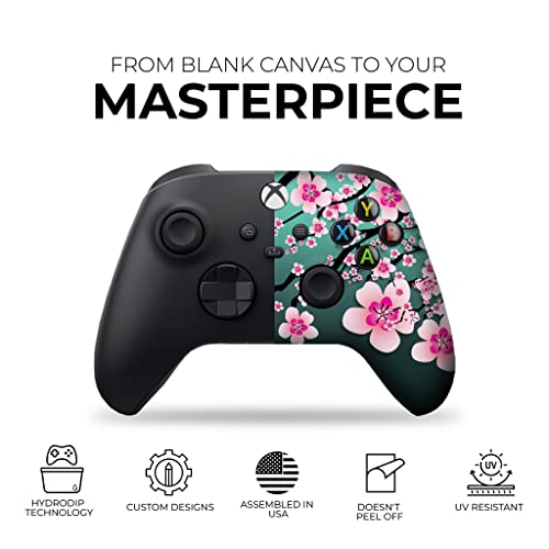 DreamController Cherry Blossom Custom X-box Controller Wireless compatible with X-box One/Series X/S Proudly Customized in USA with Permanent HYDRO-DIP Printing (NOT JUST A SKIN) - Image 4