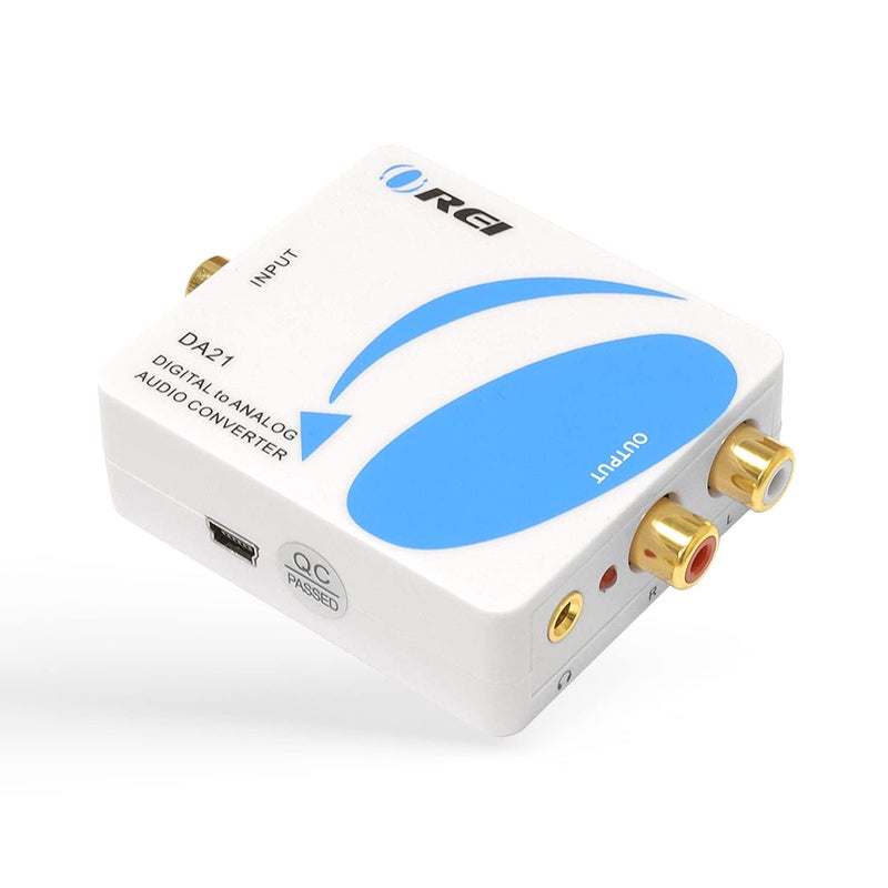 Orei DA21 Optical SPDIF/Coaxial Digital to RCA L/R Analog Audio Converter with 3.5mm Jack Support Headphone/Speaker Outputs - Image 3