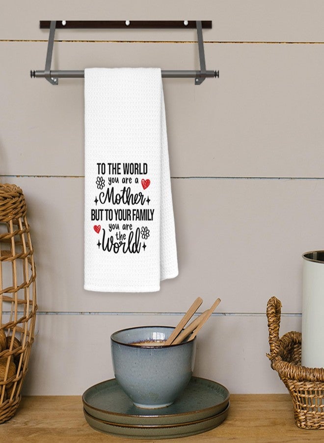 JINYO Mom Gifts Kitchen Towels, for Mom Dish Towels Tea Towels, Mother Mom Gifts from Daughters Sons, Best Mom Gifts Hand Towels for Bathroom, Kitchen Gifts for Mom, 16x24 Inch - Image 4