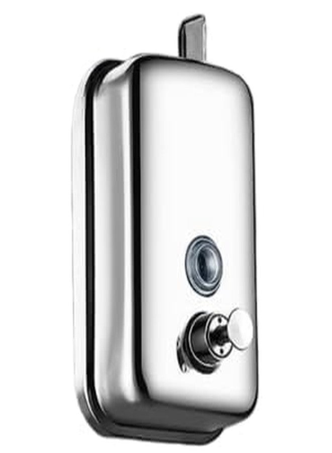 AIMKO Stainless Steel Handwash Dispenser Bottle, Easy Push Button | Elegant Design | Silver |Easy to Refill Soap Dispenser | Wall Hand Wash Dispenser Bottles for Bathroom and Kitchen (1000 ml) - Image 1