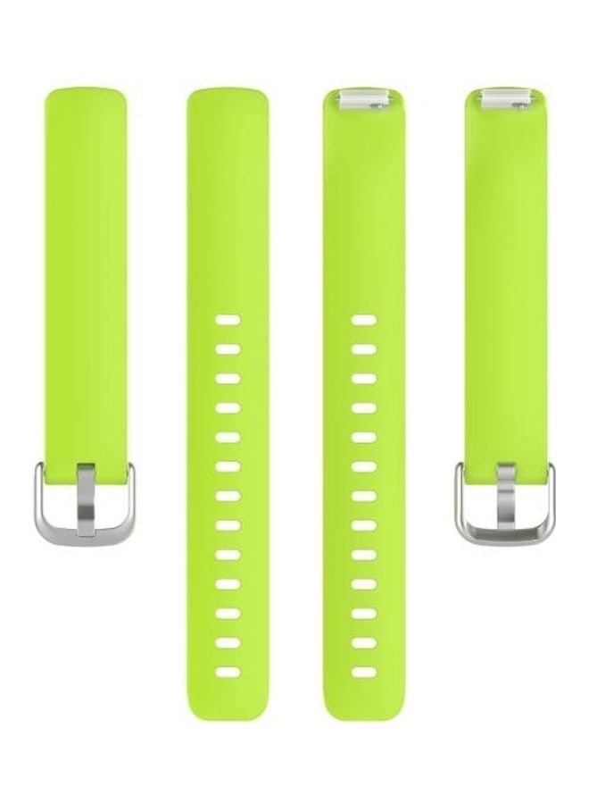 بي جي إم سوار معصم من السيليكون سريع الفك لساعة فيتبيت إنسباير 2 TPE-Small أخضر فاقع - Image 2